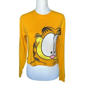Garfield Long Sleeve Unisex - Yellow Graphic Print🌵🦎